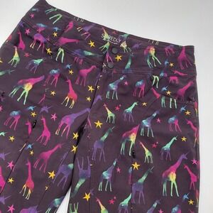 Shredly The MTB Shorts Womens 8 AOP Giraffe Unicorn Stars Shorts USA Outdoor